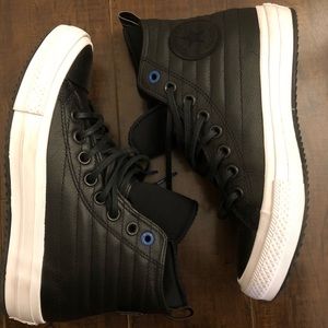 Chuck Taylor Leather Waterproof Quilted Boot Black
